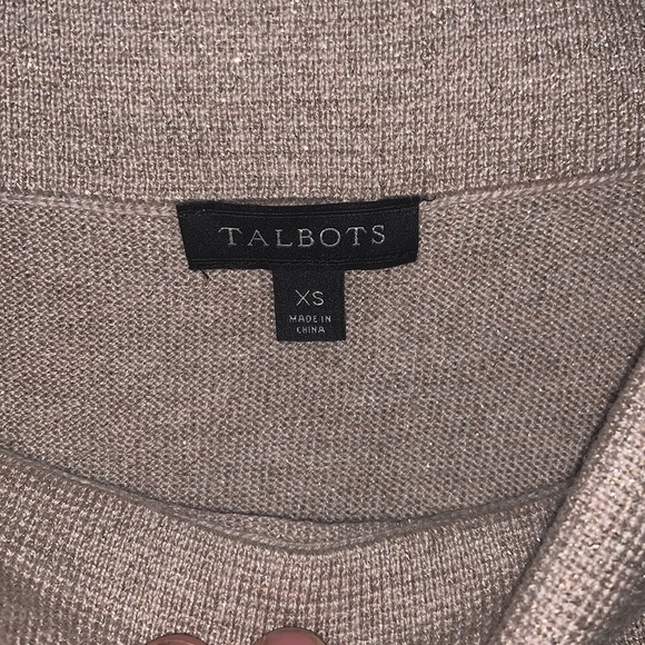 Talbots tan and gold sweater size XS - Picture 6 of 8